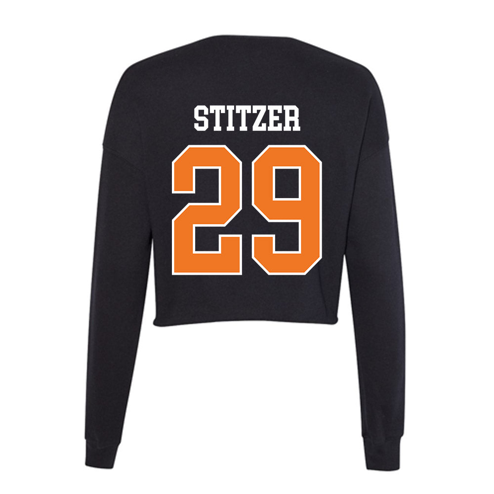 Texas Arlington - NCAA Women's Volleyball : Morgan Stitzer - Women's Cropped Crew Fleece-1