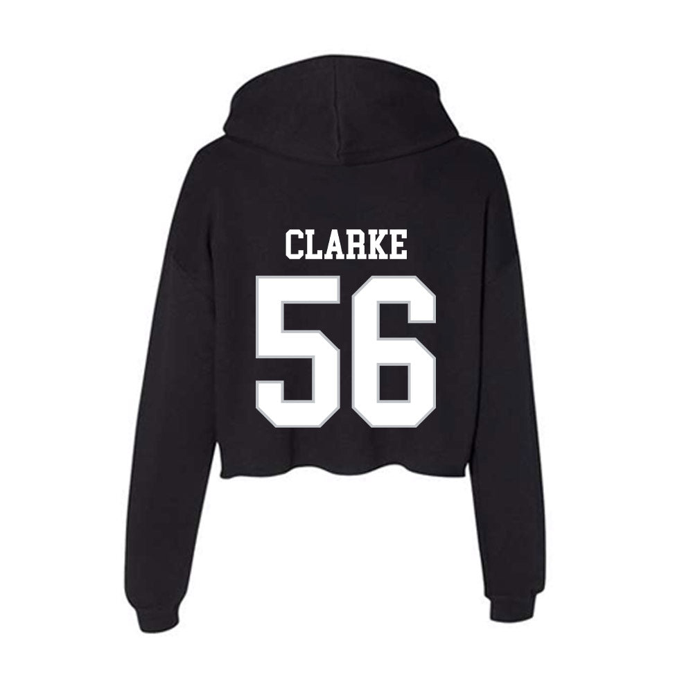 Rice - NCAA Football : Seth Clarke - Women's Crop Fleece Hooded Sweatshirt-1