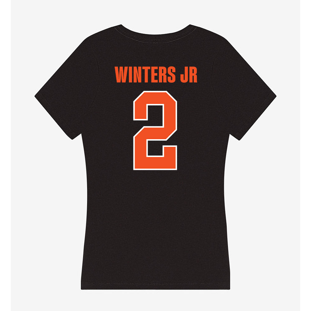 UTRGV - NCAA Men's Basketball : Demarris Winters Jr - Women's V-Neck T-Shirt-1