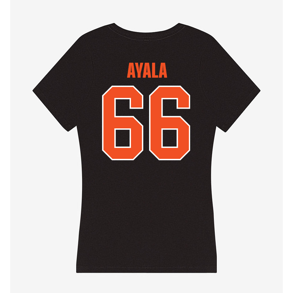 UTRGV - NCAA Football : Christian Ayala - Women's V-Neck T-Shirt-1