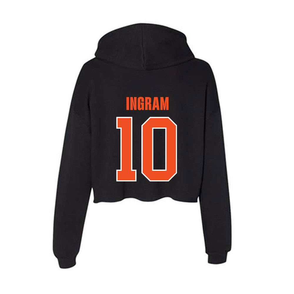 UTRGV - NCAA Women's Basketball : Jalayah Ingram - Women's Crop Fleece Hoodie-1