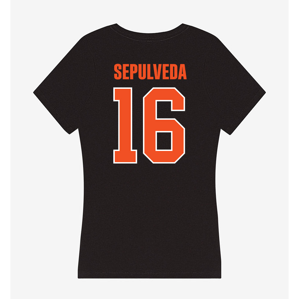UTRGV - NCAA Baseball : Stephen Sepulveda - Women's V-Neck T-Shirt-1
