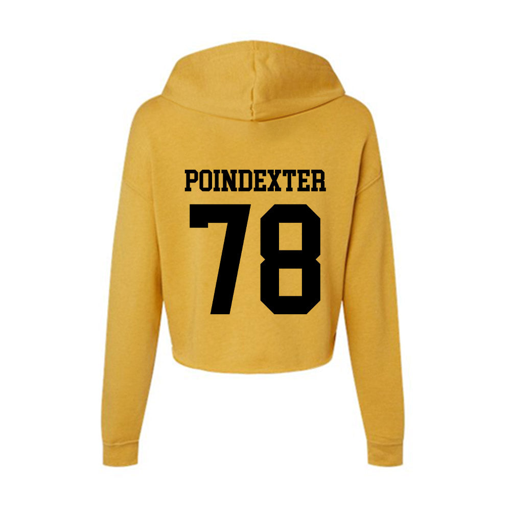 App State - NCAA Football : Tyriq Poindexter - Women's Crop Fleece Hoodie-1