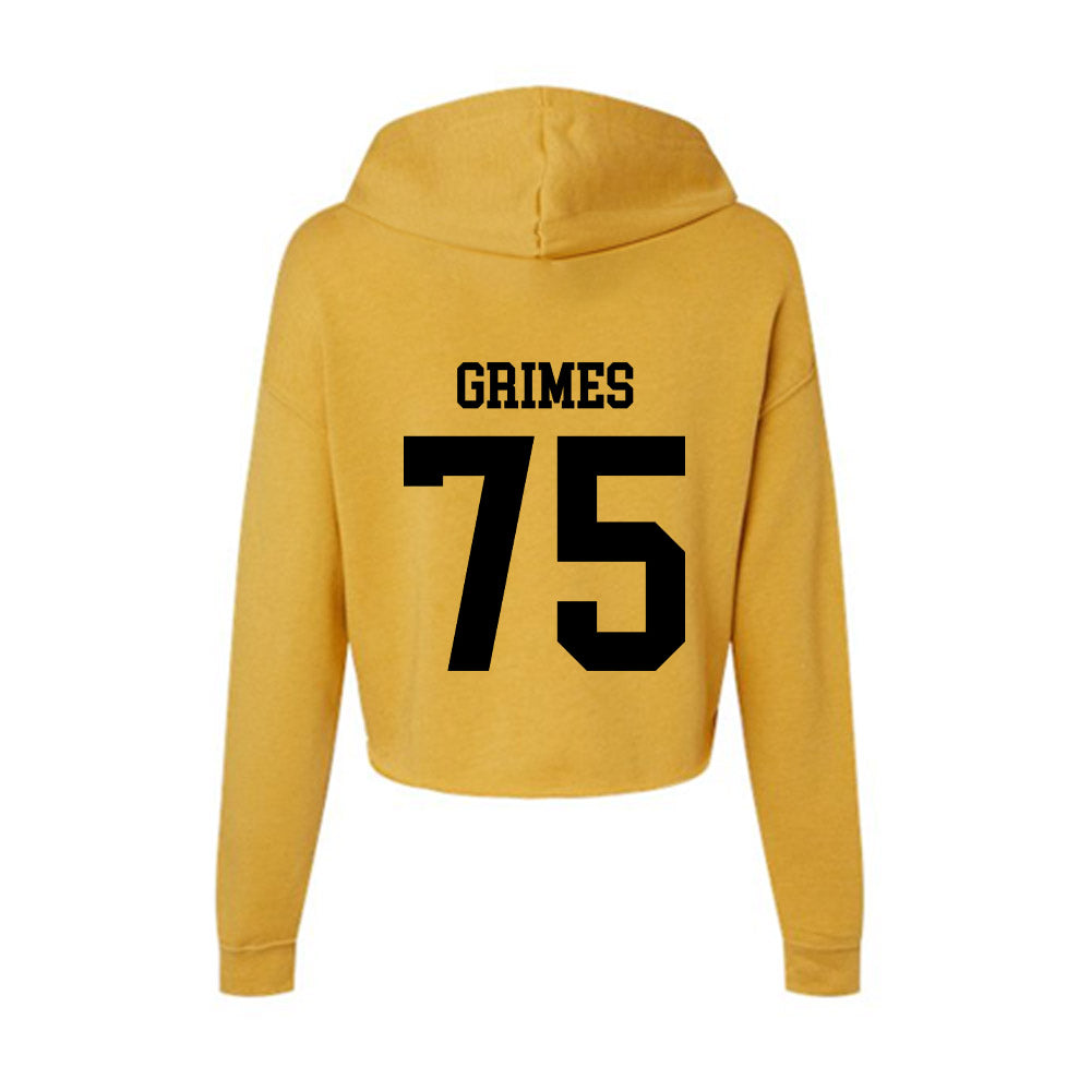 App State - NCAA Football : Greydon Grimes - Women's Crop Fleece Hooded Sweatshirt-1