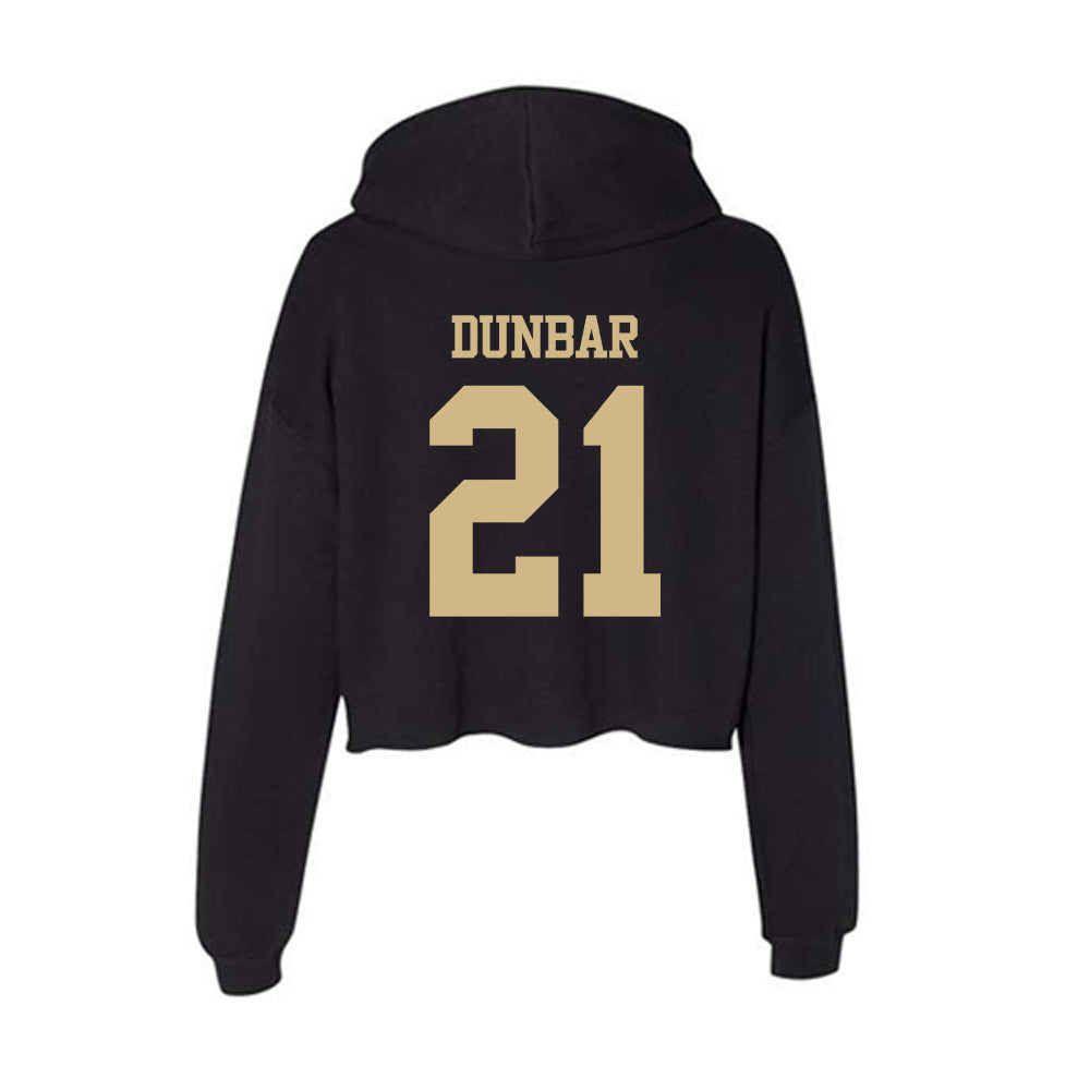 Tulsa - NCAA Football : Aquavious Dunbar - Women's Crop Fleece Hoodie-1