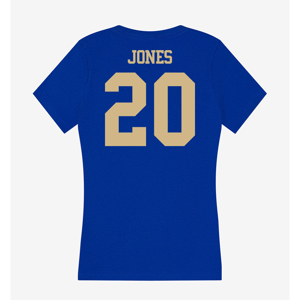 Tulsa - NCAA Football : Trequan Jones - Women's V-Neck T-Shirt-1