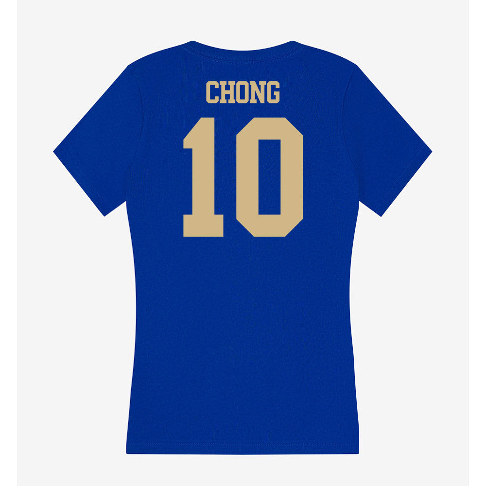 Tulsa - NCAA Men's Soccer : Gyuwon Chong - Women's V-Neck T-Shirt-1