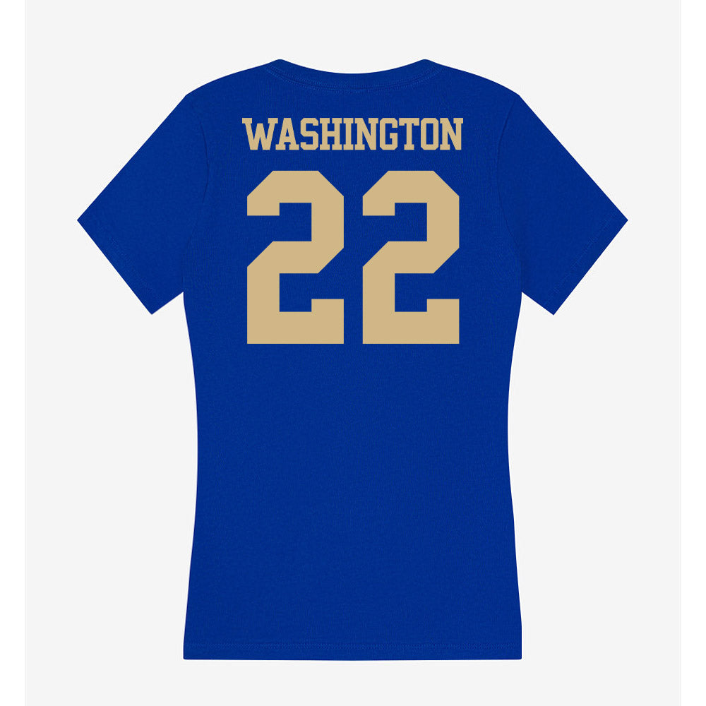 Tulsa - NCAA Football : Kelvin Washington - Women's V-Neck T-Shirt-1