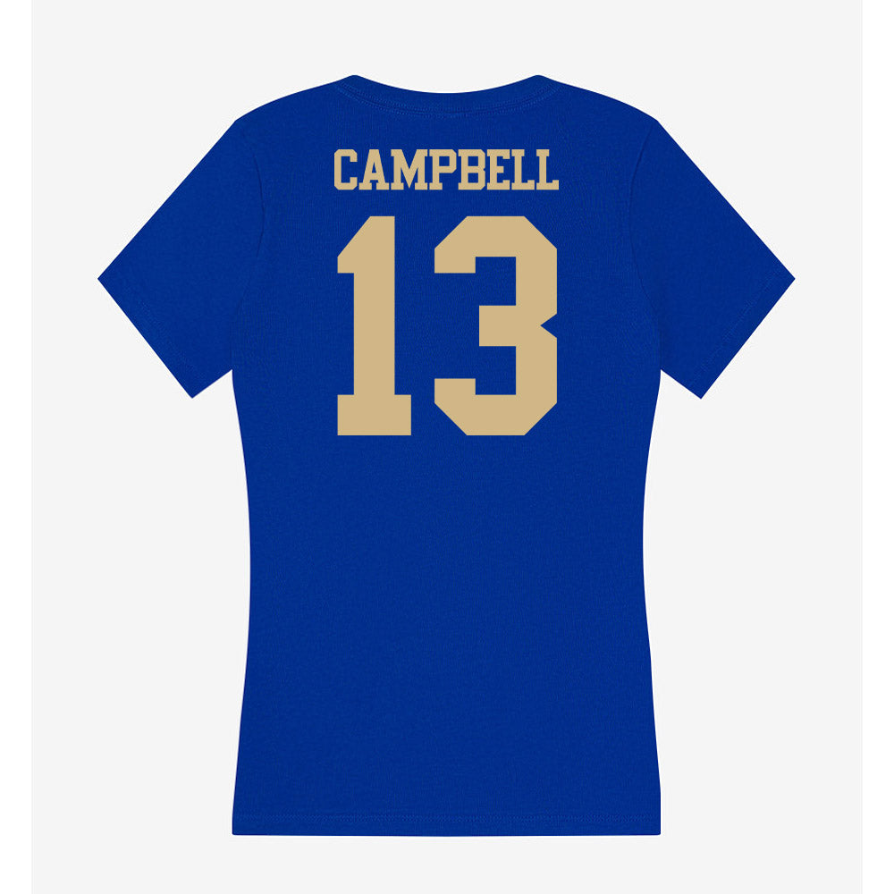 Tulsa - NCAA Football : NuNu Campbell - Women's V-Neck T-Shirt-1