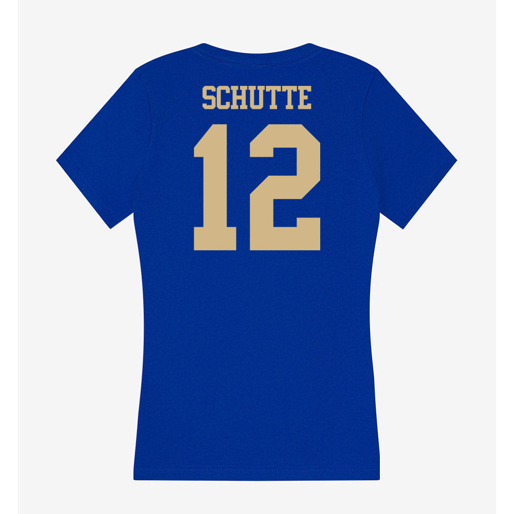 Tulsa - NCAA Women's Soccer : blaine schutte - Women's V-Neck T-Shirt-1