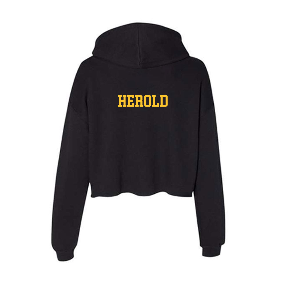 Marquette - NCAA Men's Lacrosse : Jack Herold - Classic Shersey Women's Crop Fleece Hoodie-1
