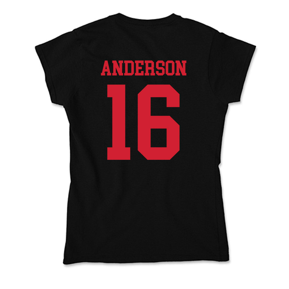SMU - NCAA Football : Jakai Anderson - Soft Style Women’s T-Shirt-1