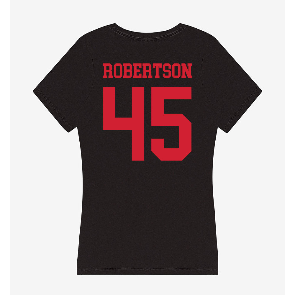 SMU - NCAA Football : Isaiah Robertson - Women's V-Neck T-Shirt-1