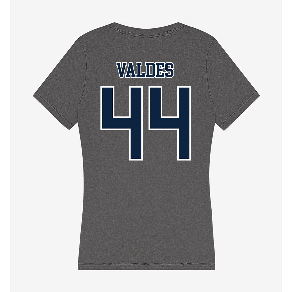 Xavier - NCAA Baseball : Jorge Valdes - Women's V-Neck T-Shirt-1