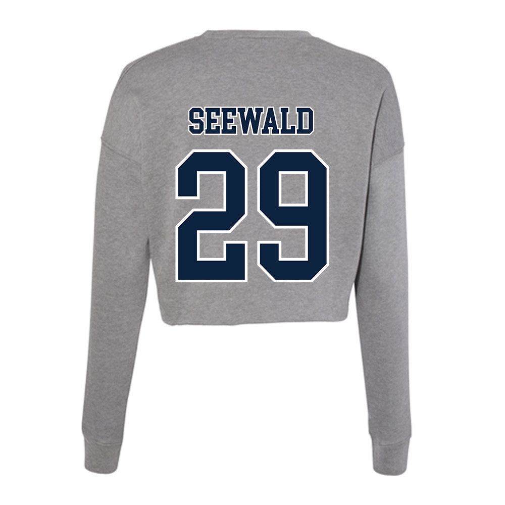 Xavier - NCAA Women's Lacrosse : Julia Seewald - Women's Cropped Crew Fleece-1