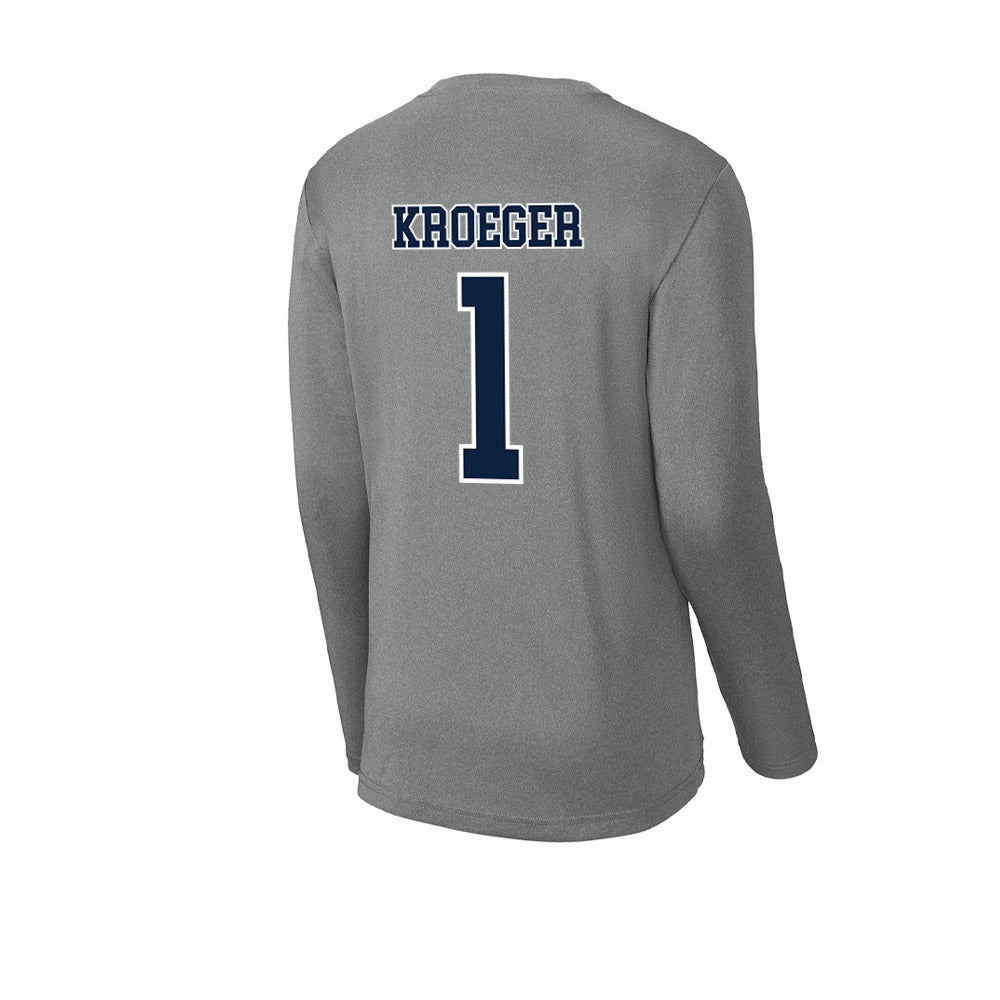 Xavier - NCAA Women's Volleyball : Sadie Kroeger - Activewear Long Sleeve T-Shirt-1