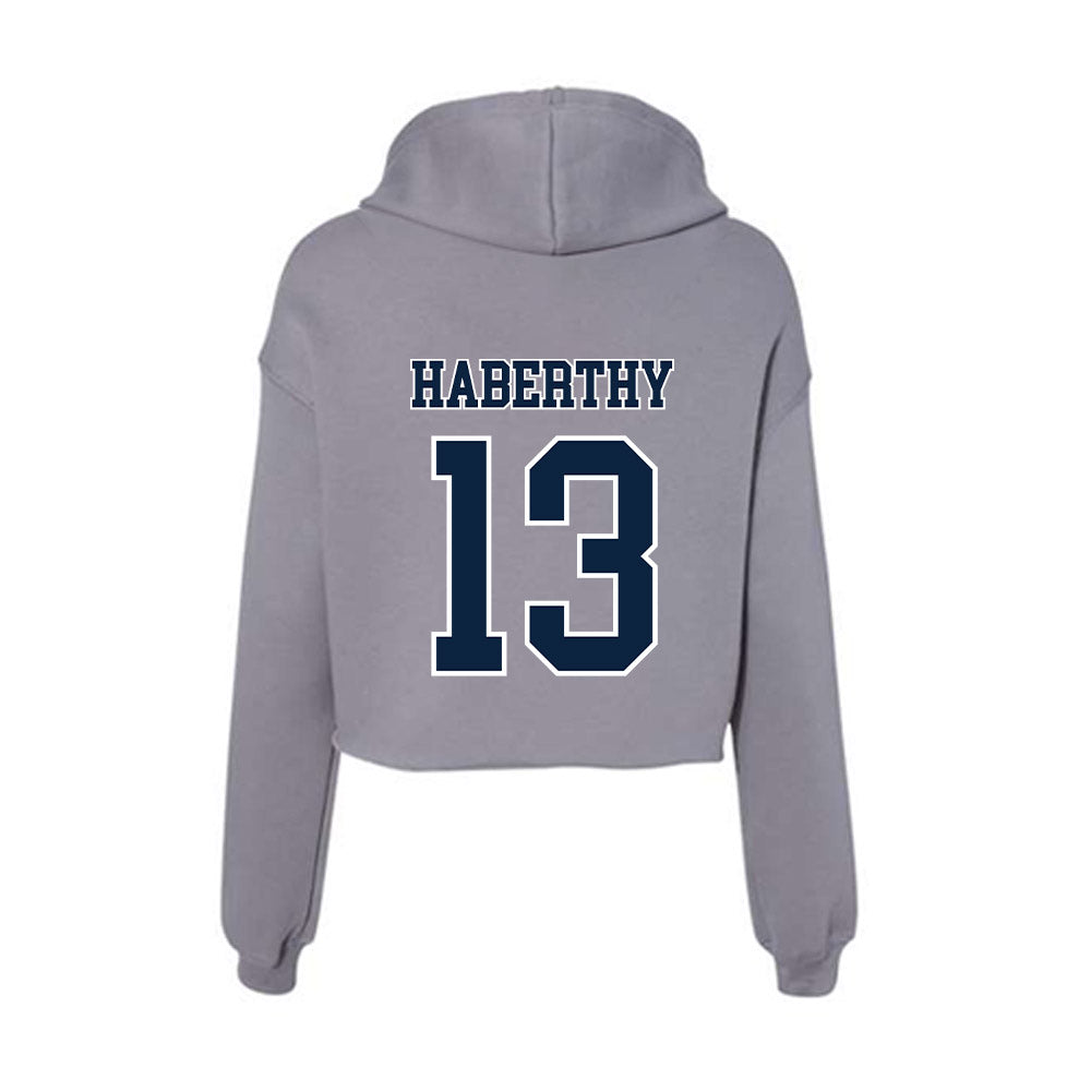 Xavier - NCAA Women's Volleyball : Addie Haberthy - Women's Crop Fleece Hoodie-1