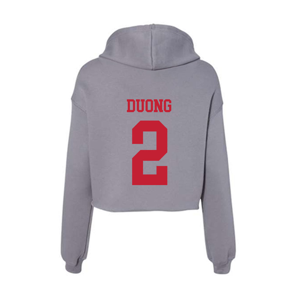 Seattle - NCAA Women's Volleyball : Elaina Duong - Women's Crop Fleece Hoodie-1