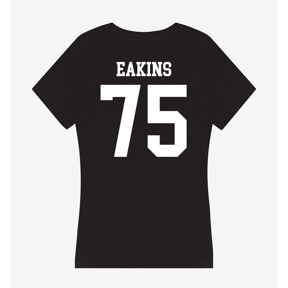 UTPB - NCAA Football : Torbyn Eakins - Women's V-Neck T-Shirt-1