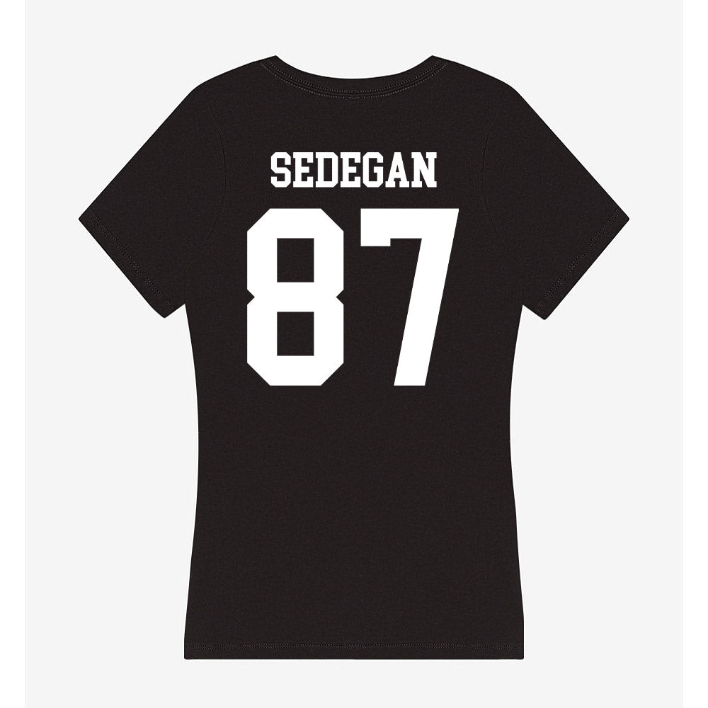 UTPB - NCAA Football : Caleb Sedegan - Women's V-Neck T-Shirt-1
