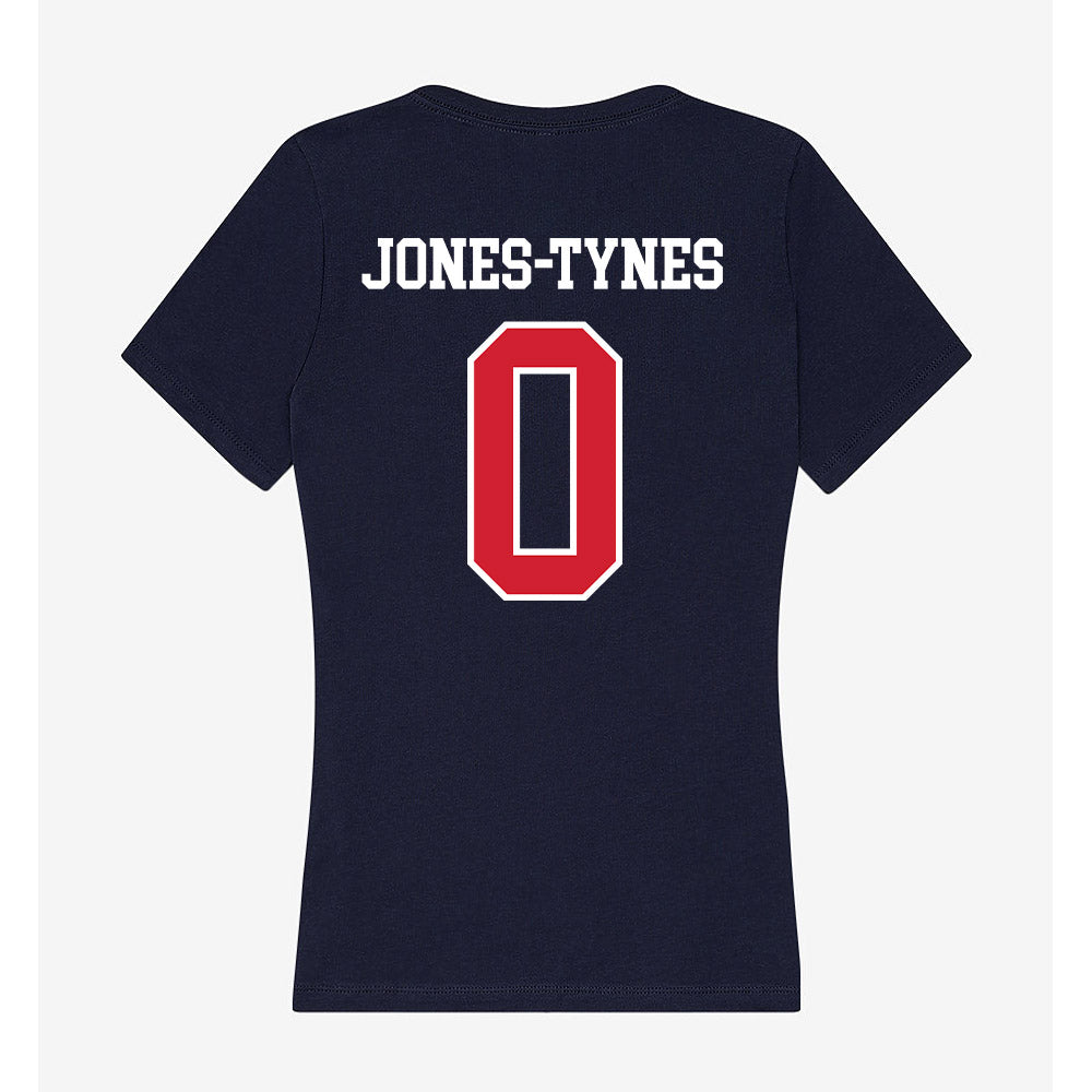 Robert Morris - NCAA Women's Basketball : Markeli Jones-Tynes - Women's V-Neck T-Shirt-1