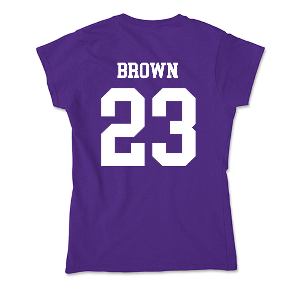 SFA - NCAA Women's Soccer : Kylee Brown - Soft Style Women’s T-Shirt-1
