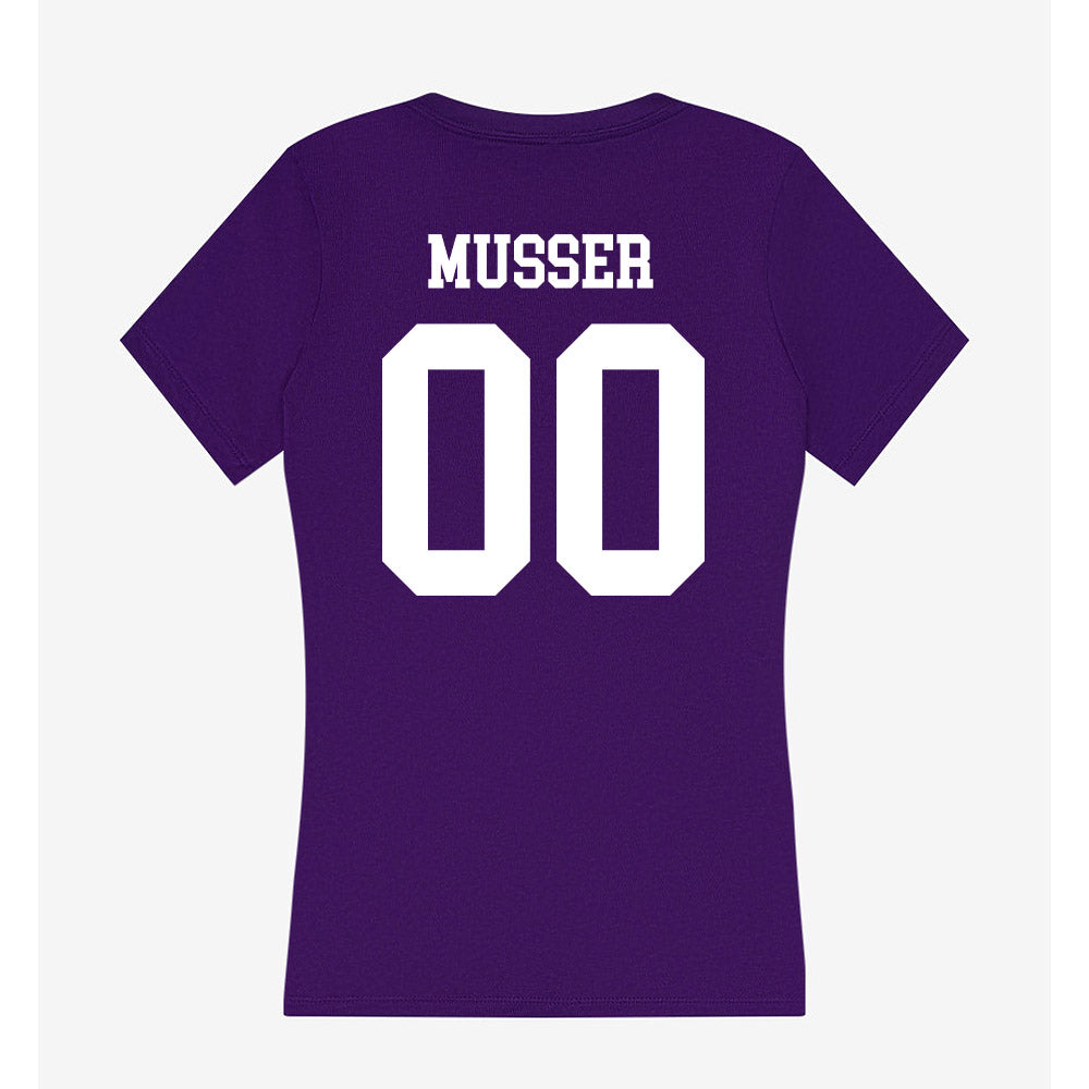 SFA - NCAA Women's Soccer : Brandie Musser - Women's V-Neck T-Shirt-1
