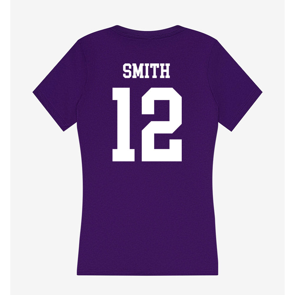SFA - NCAA Beach Volleyball : Kate Smith - Women's V-Neck T-Shirt-1