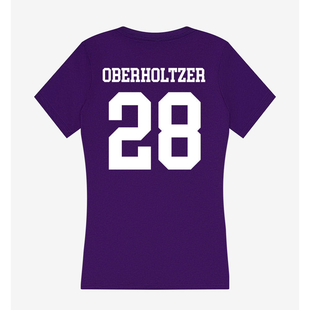SFA - NCAA Women's Soccer : Savanna Oberholtzer - Women's V-Neck T-Shirt-1