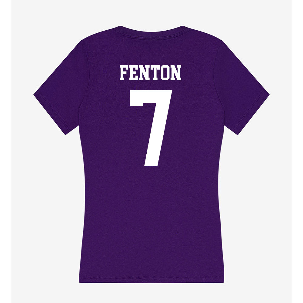 SFA - NCAA Women's Soccer : Addy Fenton - Women's V-Neck T-Shirt-1
