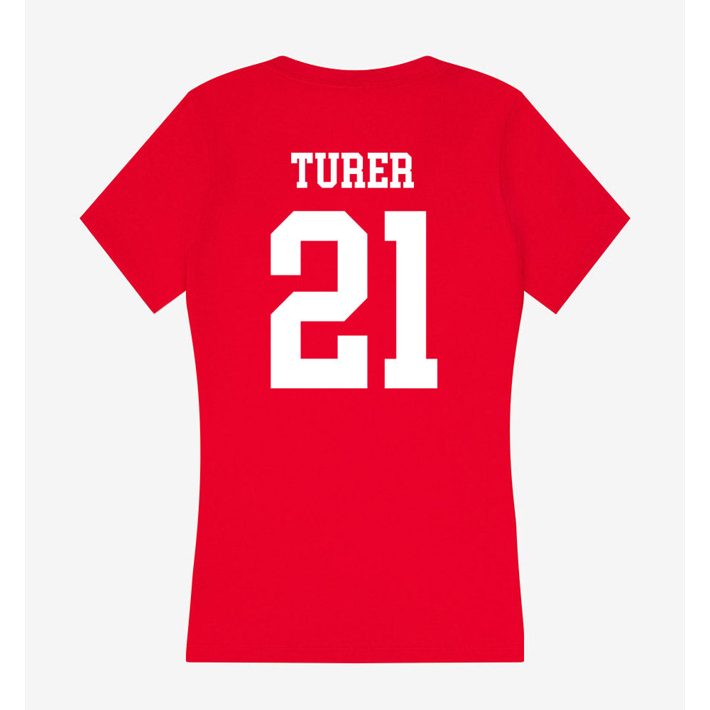 Tampa - NCAA Baseball : Jake Turer - Women's V-Neck T-Shirt-1