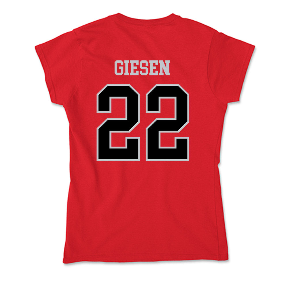 CSUN - NCAA Women's Volleyball : Rylee Giesen - Soft Style Women’s T-Shirt-1