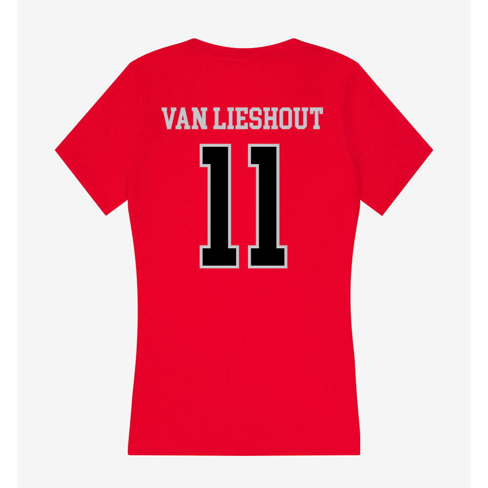 CSUN - NCAA Men's Soccer : Yart Van Lieshout - Women's V-Neck T-Shirt-1