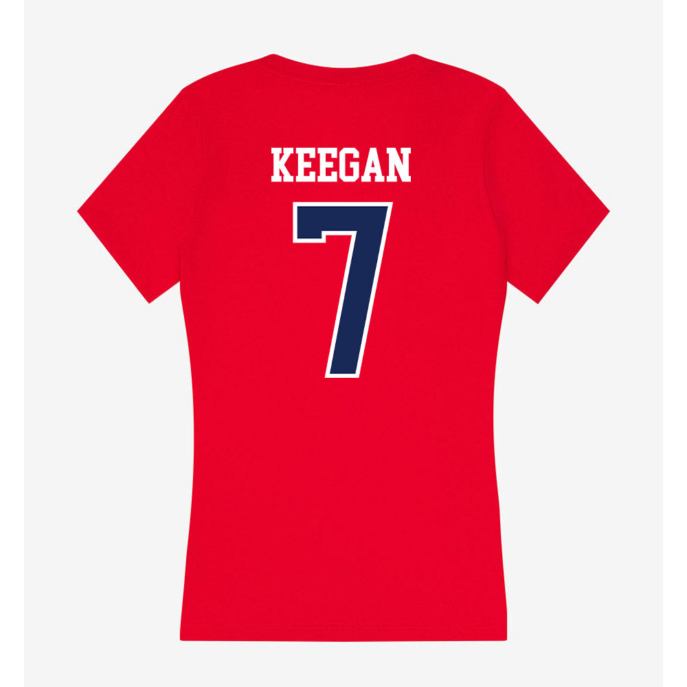Belmont - NCAA Women's Volleyball : Alivia Keegan - Women's V-Neck T-Shirt-1