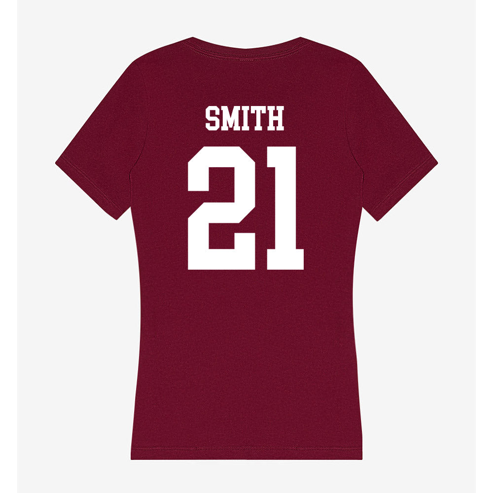 AAMU - NCAA Women's Volleyball : Briana Smith - Women's V-Neck T-Shirt-1