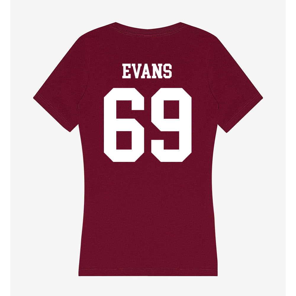 AAMU - NCAA Football : Kavaughn Evans - Women's V-Neck T-Shirt-1
