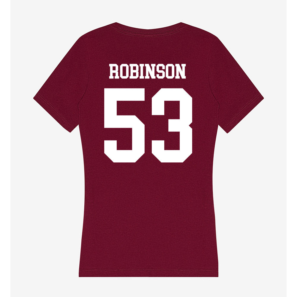AAMU - NCAA Football : John Robinson - Women's V-Neck T-Shirt-1