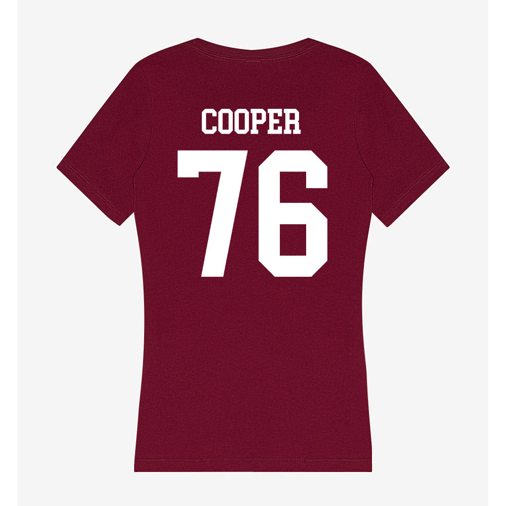 AAMU - NCAA Football : Kapone Cooper - Women's V-Neck T-Shirt-1