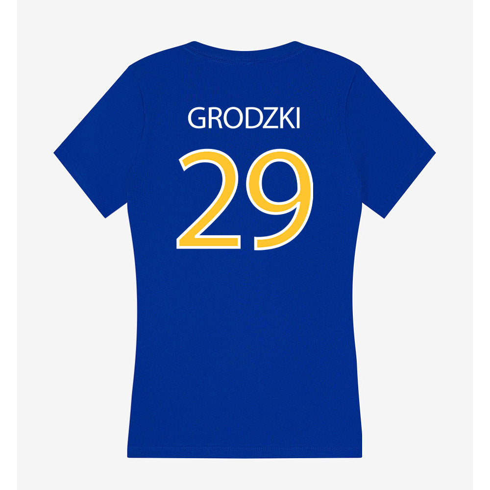 Hofstra - NCAA Men's Soccer : Anthony Grodzki - Women's V-Neck T-Shirt-1