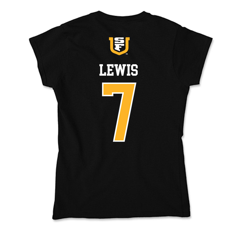 USFCA - NCAA Baseball : Jordan Lewis - Soft Style Women’s T-Shirt-1