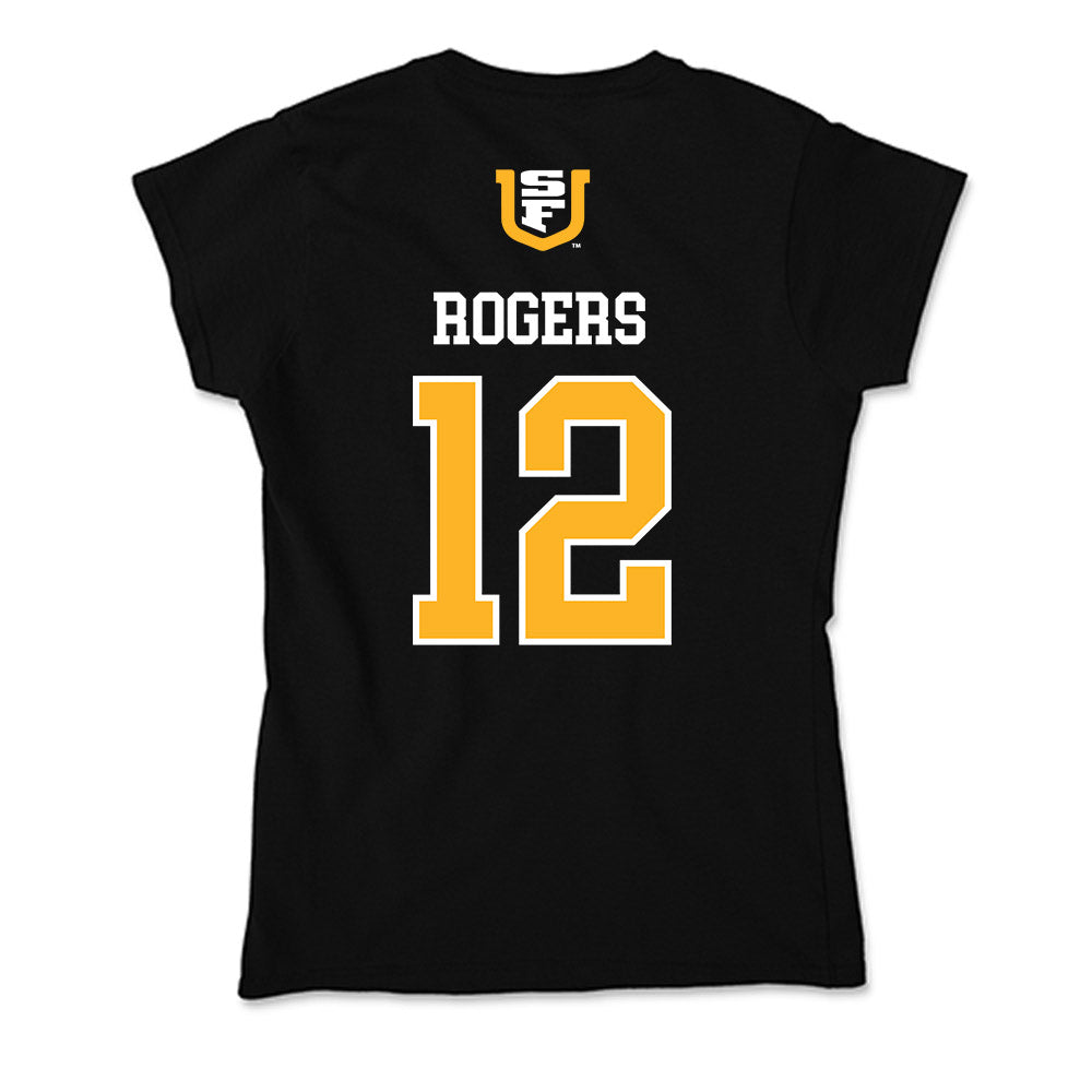 USFCA - NCAA Baseball : TJ Rogers - Soft Style Women’s T-Shirt-1