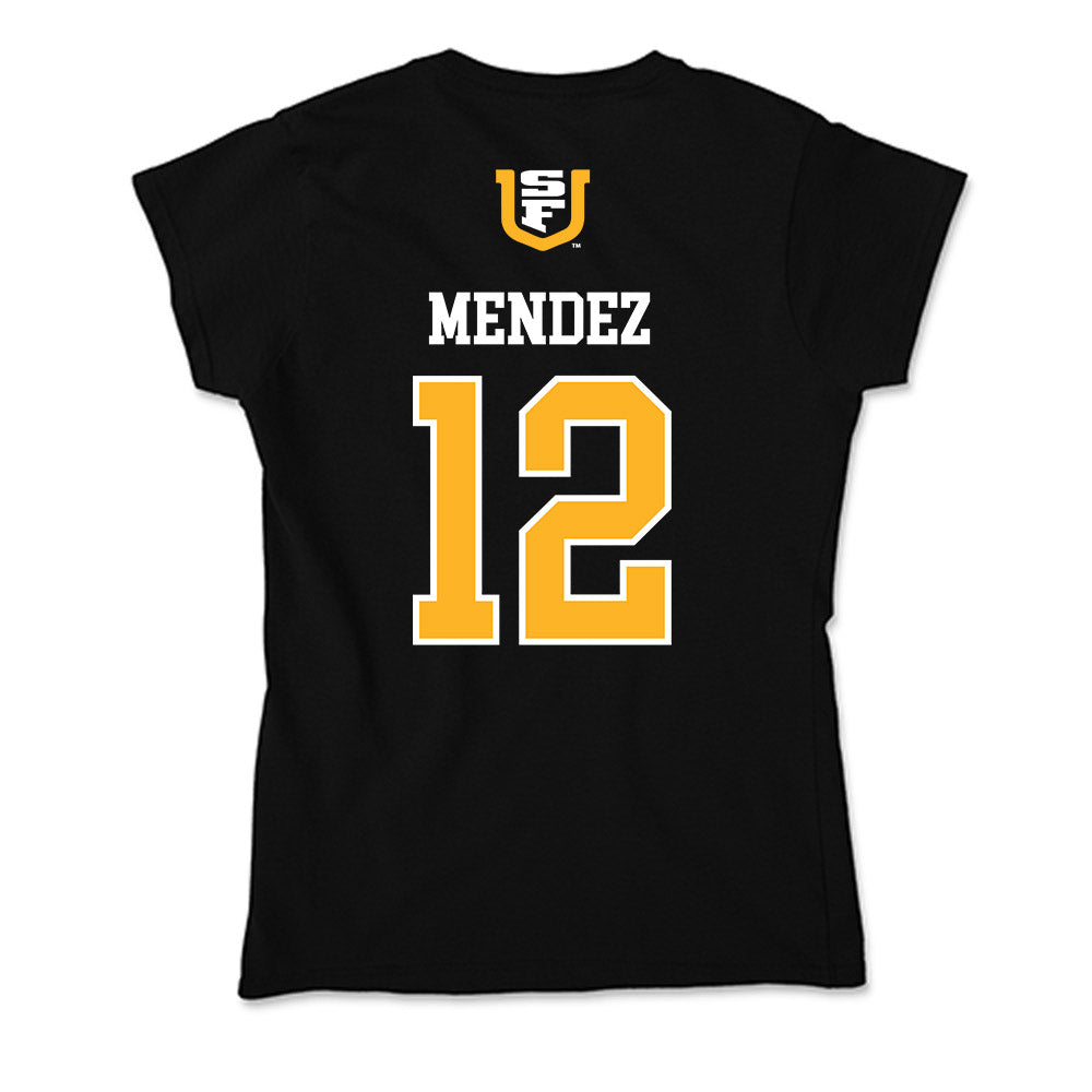 USFCA - NCAA Women's Volleyball : Taylor Mendez - Soft Style Women’s T-Shirt-1