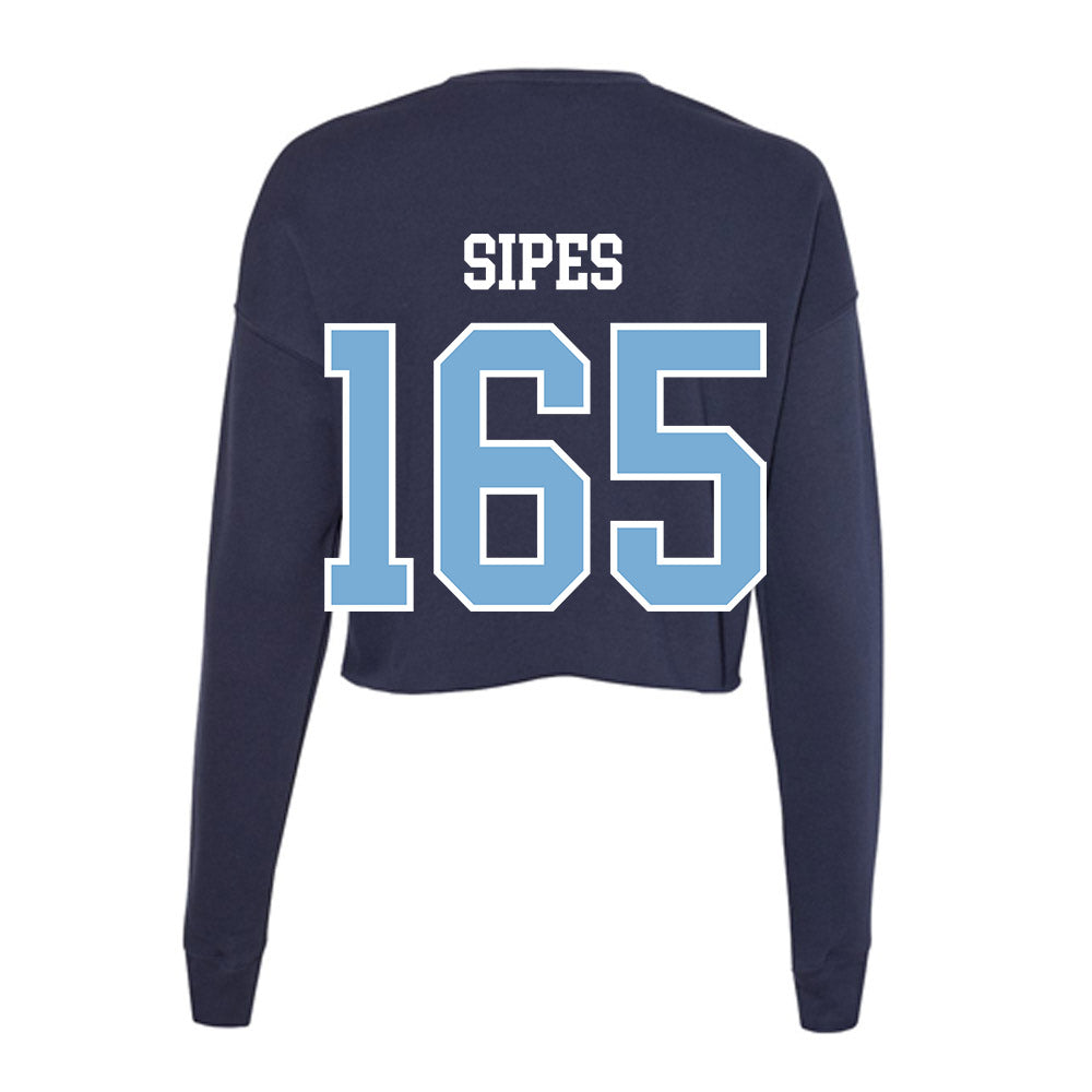 UNC - NCAA Wrestling : Lucas Sipes - Women's Cropped Crew Fleece-1