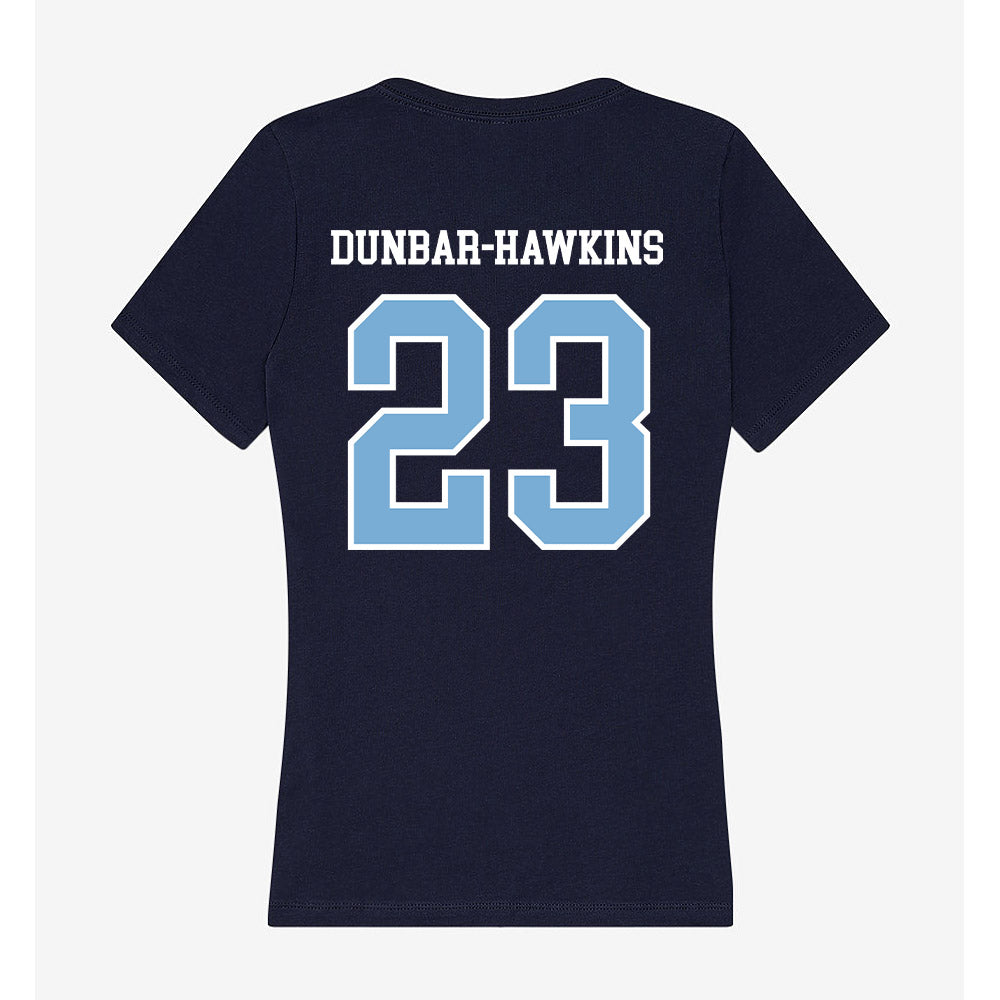 UNC - NCAA Football : Khristian Dunbar-Hawkins - Women's V-Neck T-Shirt-1