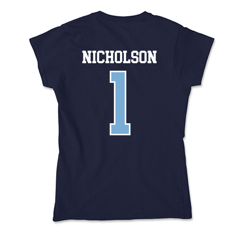 UNC - NCAA Baseball : Cooper Nicholson - Soft Style Women’s T-Shirt-1