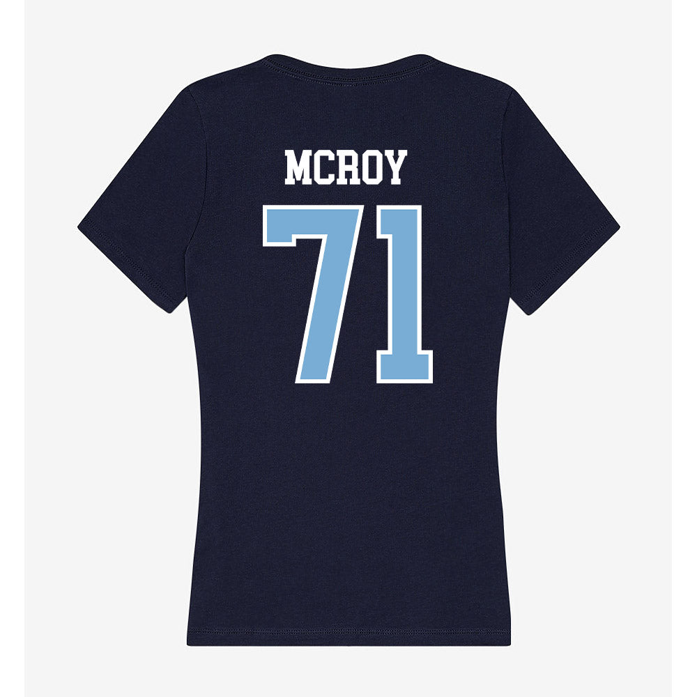 UNC - NCAA Football : Jacqawn McRoy - Women's V-Neck T-Shirt-1