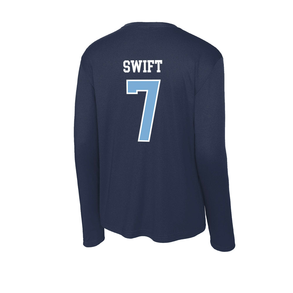UNC - NCAA Women's Volleyball : Sadie Swift - Activewear Long Sleeve T-Shirt-1