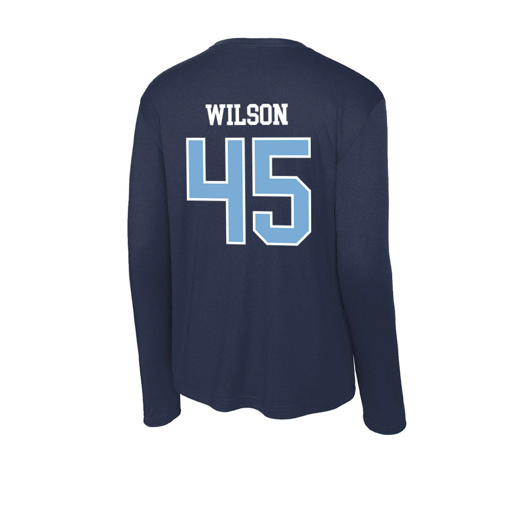 UNC - NCAA Men's Lacrosse : Brayson Wilson - Activewear Long Sleeve T-Shirt-1