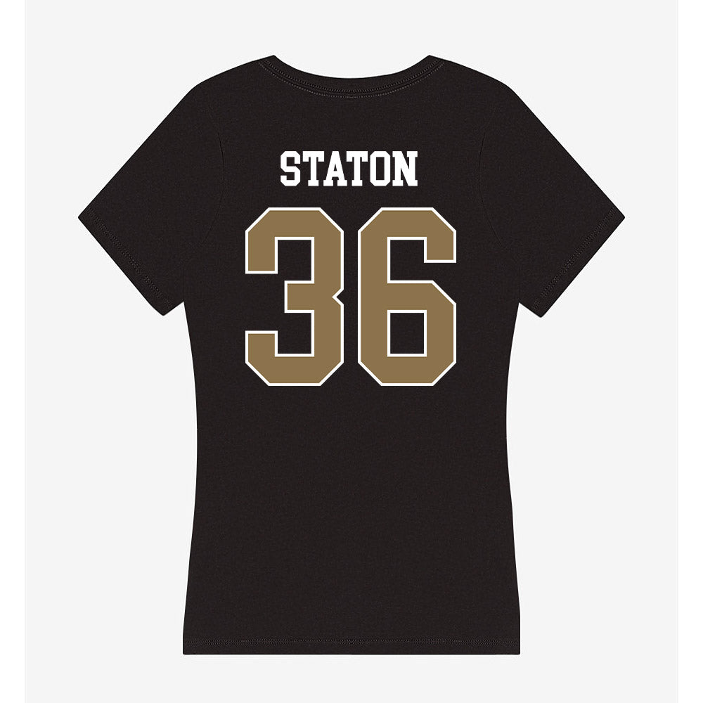 UNC Pembroke - NCAA Football : Kaleb Staton - Classic Shersey Women's V-Neck T-Shirt-1
