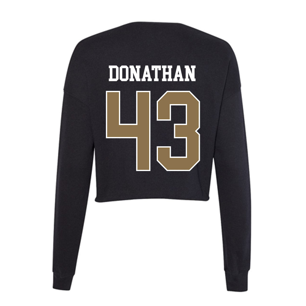 UNC Pembroke - NCAA Baseball : Ashton Donathan - Classic Shersey Women's Cropped Crew Fleece-1